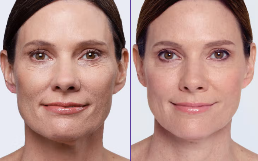 Woman receiving Restylane dermal filler treatment
